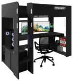 m&ouml;max Dornbirn - Ihr Trendm&ouml;belhaus in Dornbirn Hochbett Minecraft ca. 90x200 cm Schwarz