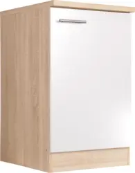 Sp&uuml;lenunterschrank MERLE Wei&szlig;/Eichefarben