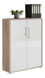 Aktenschrank Office Edition Wei&szlig;/Sonoma Eiche