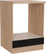 m&ouml;max Dornbirn - Ihr Trendm&ouml;belhaus in Dornbirn Herdumbauschrank MERLE Schwarz/Eichefarben