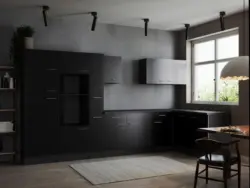 Eckk&uuml;che Oliver o. Ger&auml;te ca. 370x172cm Grau /Schwarz