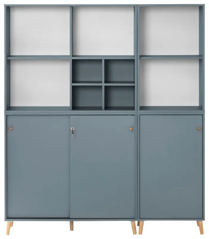 Aktenschrank Set US1000 Petrol ca. 151,05x175,2x41cm