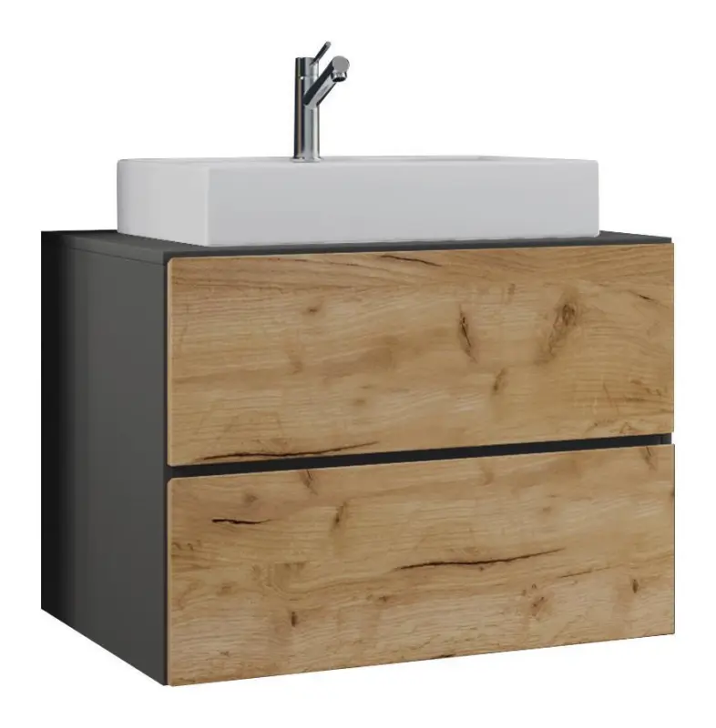 Waschtischkombi Lendas 2-tlg. ca. 80 cm Honigeiche