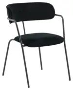 m&ouml;max Dornbirn - Ihr Trendm&ouml;belhaus in Dornbirn Stuhl-Set Arrow 2er-Set ca. 58x79 cm Samt Schwarz