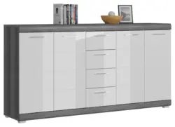 Kommode Scout ca. 165x85 cm Wei&szlig;/Grau