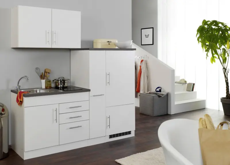 K&uuml;chenblock Toronto II m. Ger&auml;ten Wei&szlig;