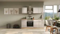 K&uuml;chenblock Nepal mit Ger&auml;ten Eiche Kaschmir B: ca. 210 cm