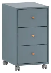 Rollcontainer Serie 500 Blau ca. 32,6x59,7x39,1cm