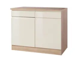 K&uuml;chenunterschrank "Cardiff" Creme/Eiche