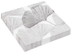 Serviette Kai Kai mit Ginkgo-Motiv