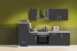 K&uuml;chenblock White-Premium Grau/Wei&szlig; B: ca. 270cm