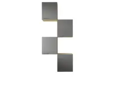 K&uuml;chenoberschrank Merle Grau/Eichefarben