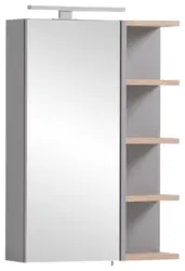 Spiegelschrank Balto Grau 1-t&uuml;rig mit LED