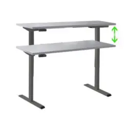 Schreibtisch Office Edition Anthrazit/Grau