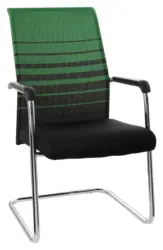 Besucherstuhl Falcone Gr&uuml;n/Schwarz ca. 57x104x55cm