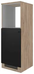 Ger&auml;teumbauschrank Capri Schwarz/Eichefarben