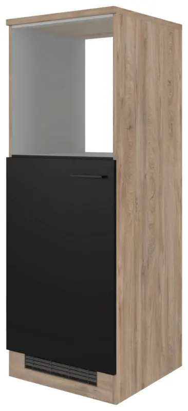 Ger&auml;teumbauschrank Capri Schwarz/Eichefarben