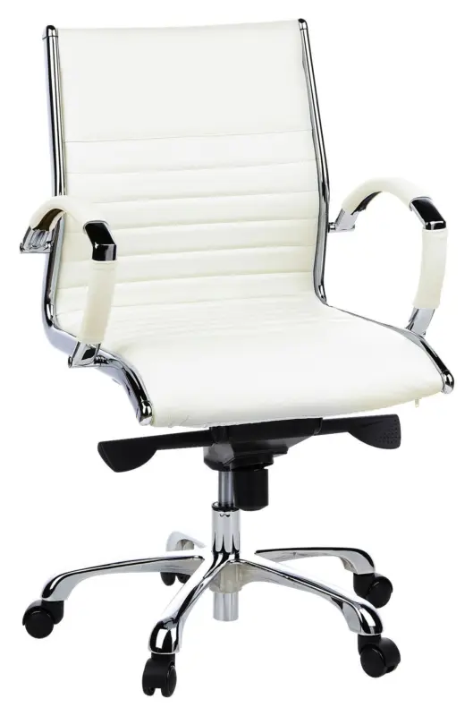 Drehstuhl Parma 10 Creme/Chromfarben