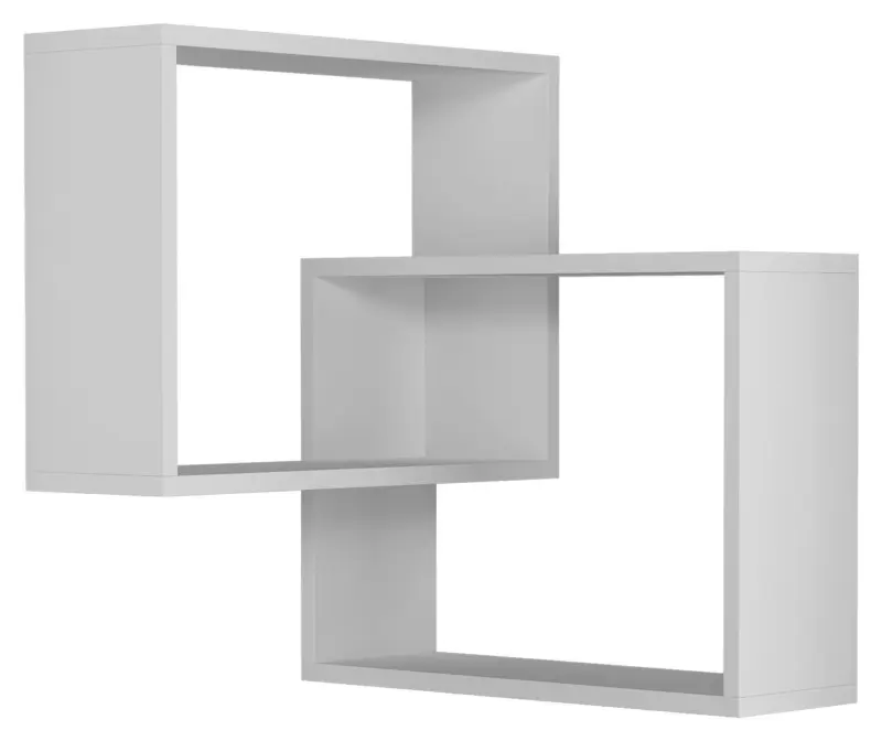 Eckregal RING Wei&szlig; ca. 60x68x20 cm