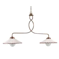 Kronleuchter Rosina Bernstein/Bronze max. 22 Watt