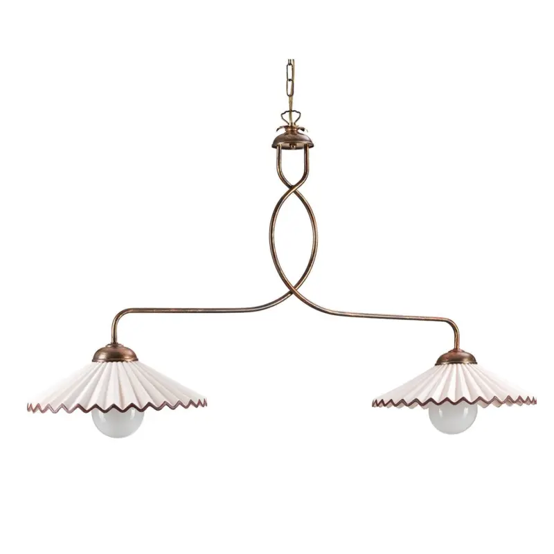 Kronleuchter Rosina Bernstein/Bronze max. 22 Watt