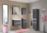 Badezimmer Arezzo Silber/Eichefarbe