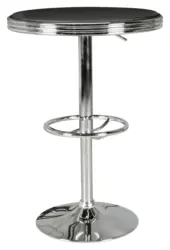 Bartisch American Diner ca. 60x68 cm Schwarz