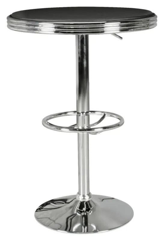 Bartisch American Diner ca. 60x68 cm Schwarz