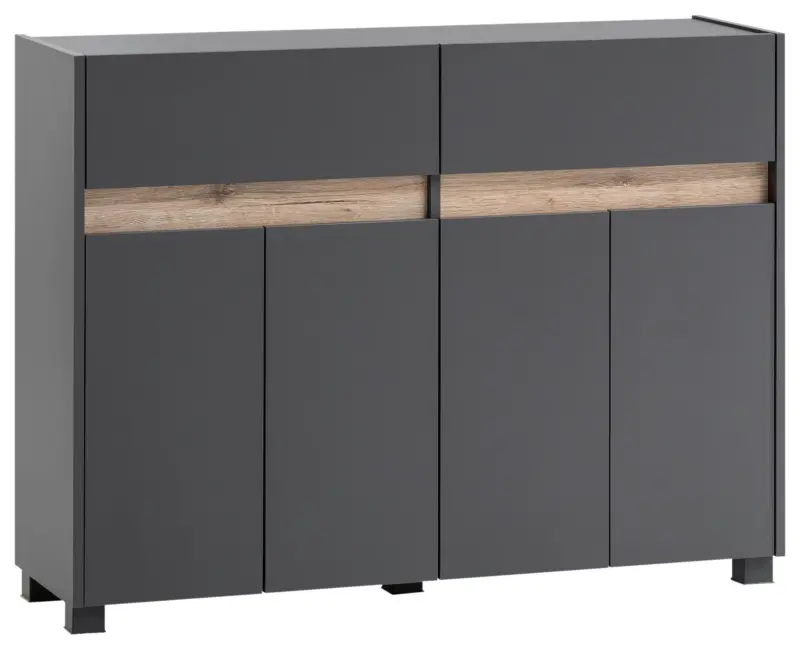 Kommode Cosmo ca.112,2x84,4x33cm Anthrazit