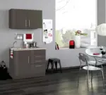 m&ouml;max Dornbirn - Ihr Trendm&ouml;belhaus in Dornbirn Minik&uuml;che Toronto B: ca. 100cm Graphitfarben/Grau