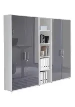 m&ouml;max Dornbirn - Ihr Trendm&ouml;belhaus in Dornbirn Aktenschrank Office Edition Sw Set 10 Wei&szlig;/Anthrazit