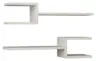 Wandboard Fork ca. 75x17x20 cm Wei&szlig;