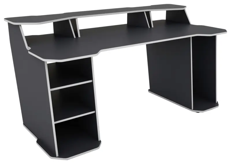 Gamingtisch Matrix Anthrazit/Wei&szlig;