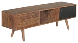 Lowboard Repa Sheesham ca. 140x45x35 cm Braun/Schwarz