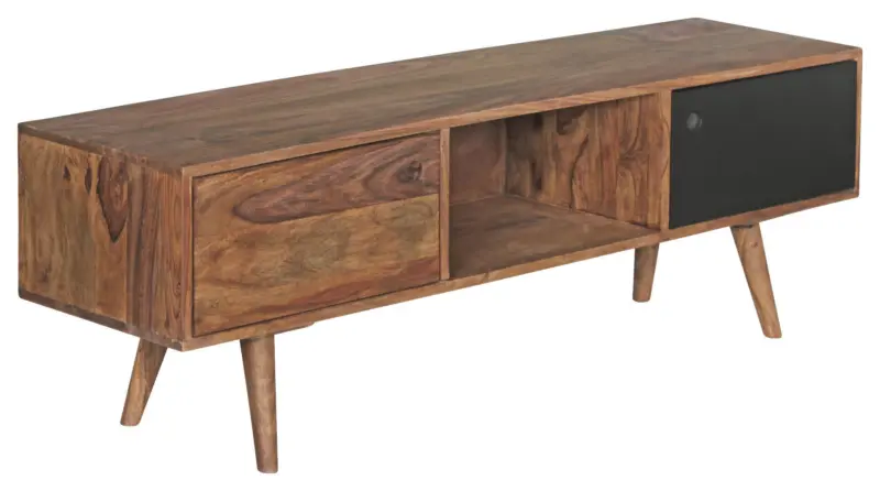 Lowboard Repa Sheesham ca. 140x45x35 cm Braun/Schwarz