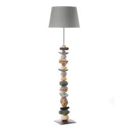 Stehleuchte Vera Schwarz/Blaugrau max. 22 Watt