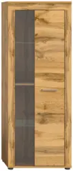 Vitrine Jam ca. 60x159x35 cm Eiche Wotan