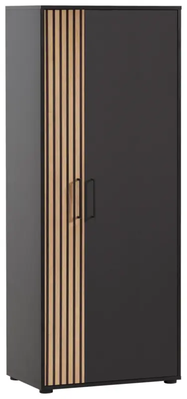 Aktenschrank Hank Schwarz/Eichefarben