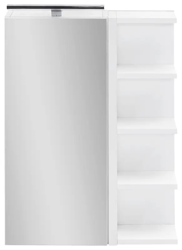 Spiegelschrank Matteo mit LED Wei&szlig; 1-t&uuml;rig