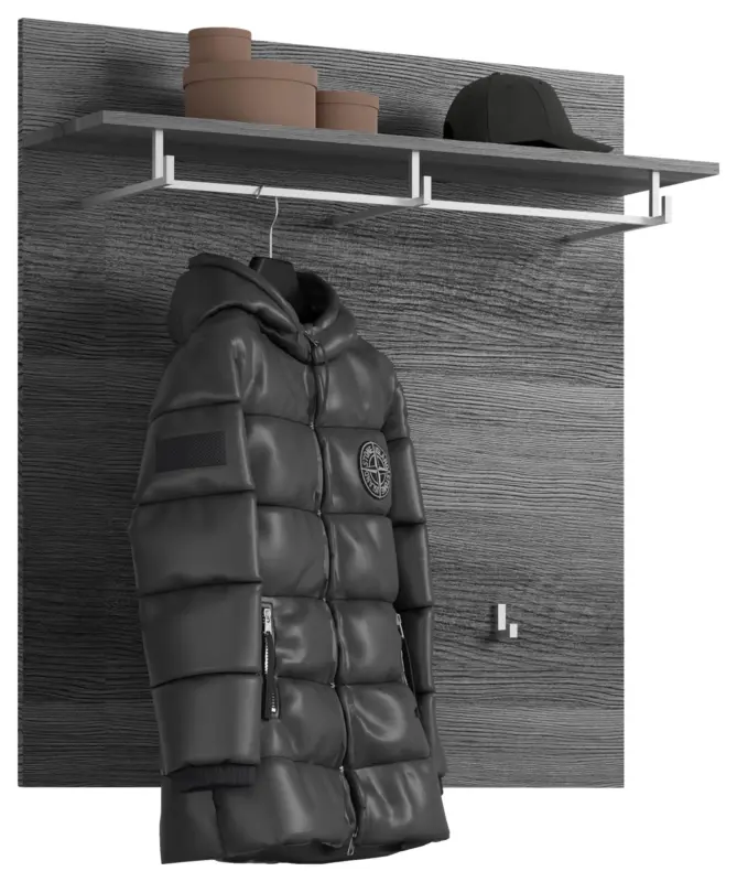 Garderobenpaneel Scout ca.90x98x27cm Grau