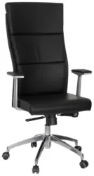 Drehstuhl Monza 20 Schwarz/Silberfarben