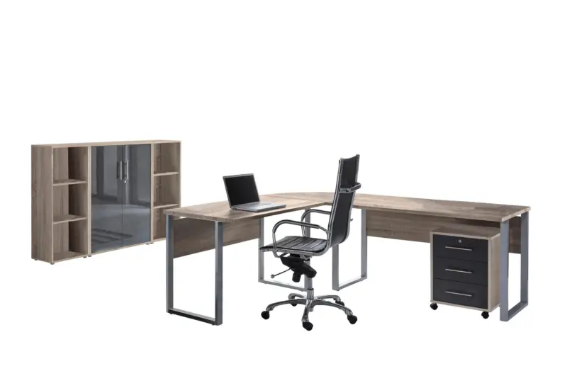 B&uuml;ro Office Edition Set 2 Sonoma Eiche/Anthrazit