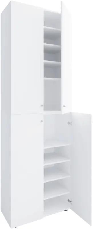 Schuhschrank LONA Wei&szlig; ca. 70x220x40cm