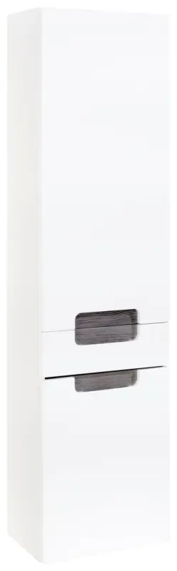 Hochschrank Siena Wei&szlig;/Eichefarbe