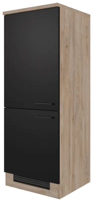 Ger&auml;teumbauschrank Capri Schwarz/Eichefarben