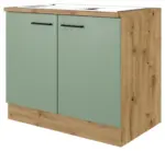 m&ouml;max Dornbirn - Ihr Trendm&ouml;belhaus in Dornbirn Sp&uuml;lmaschinenschrank Cara ca. 100x85x57 cm Gr&uuml;n/Eiche