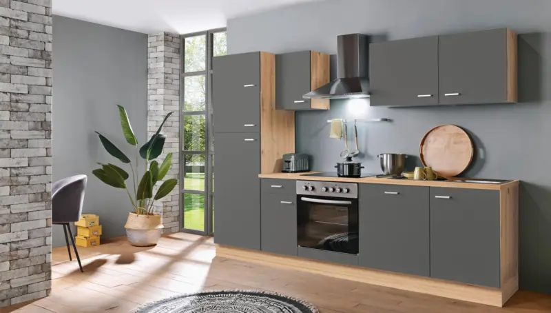 K&uuml;chenblock Aritsan-Classic Grau B: ca. 270 cm