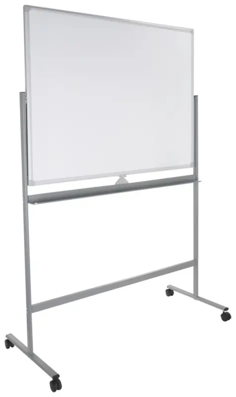 Whiteboard Multiboard Silberfarben/Wei&szlig;