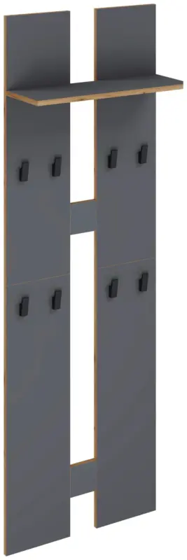 Wandgarderobe SALIA L Anthrazit ca. 57x170x20 cm