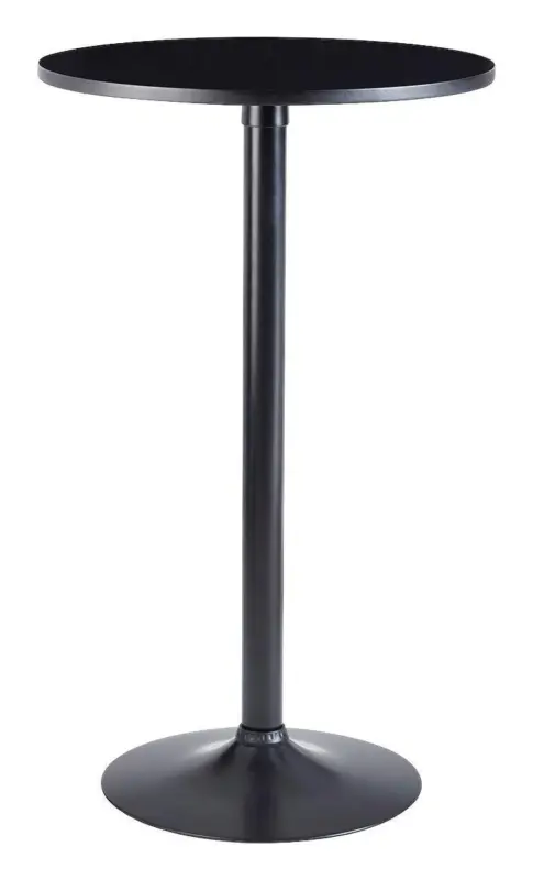 Bistrotisch rund ca. 60x100 cm Schwarz